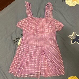 Brand: Handonger 11-12 year old purple Swimsuit with skirt